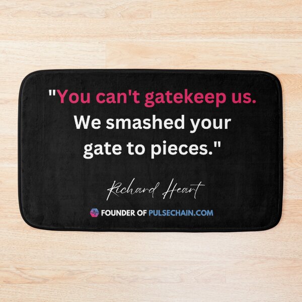 Item preview, Richard Heart Pulsechain Quote (White) designed and sold by OnlyHexFans.