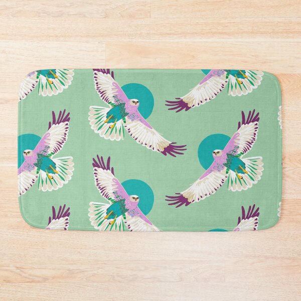 Item preview, Iconic birds of prey pattern with Marsh Harriers 3. Mint green and Pink designed and sold by Dominiquevari.