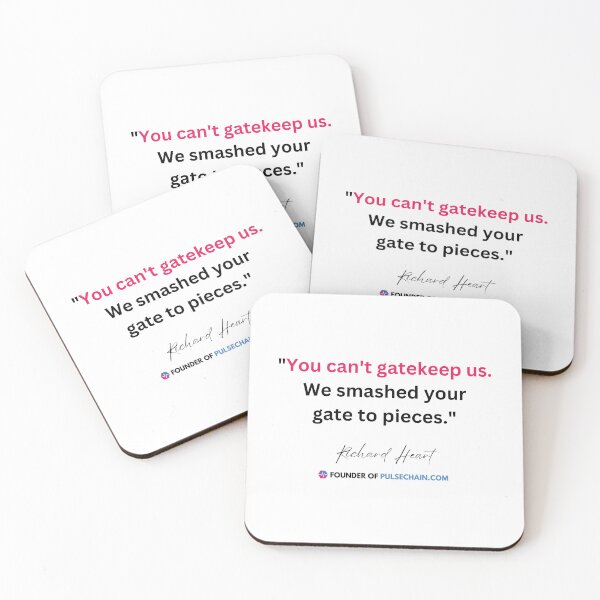 Item preview, Copy of Richard Heart Pulsechain Quote (Black) designed and sold by OnlyHexFans.