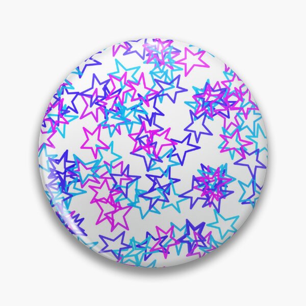 Item preview, Pink blue stars white bg designed and sold by awsomepatterns.