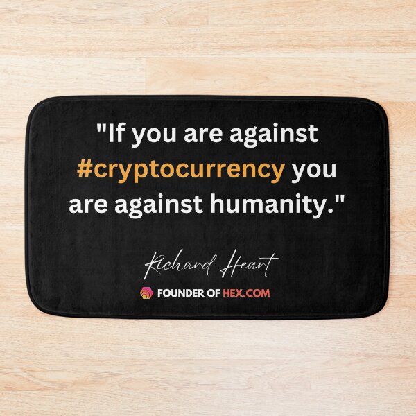 Item preview, Richard Heart Hex Crypto Quote 2 (White) designed and sold by OnlyHexFans.