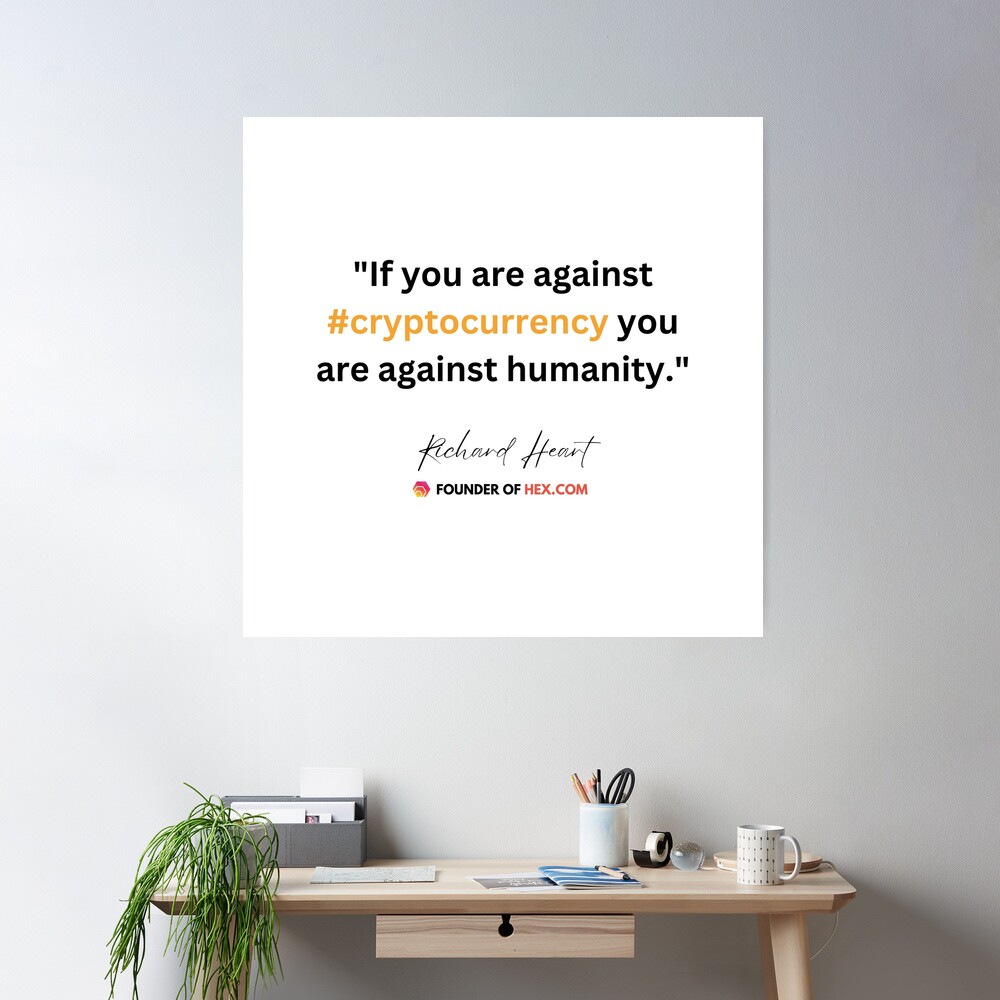Richard Heart Hex Crypto Quote 2 (Black)