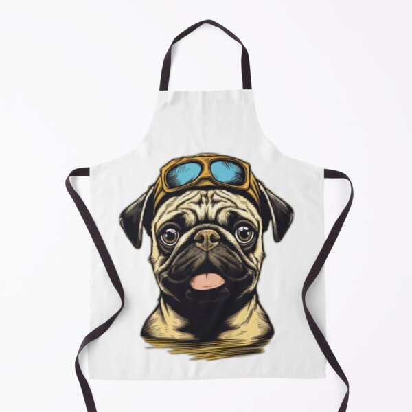 Item preview, Aviator pug designed and sold by MixedModernArt.