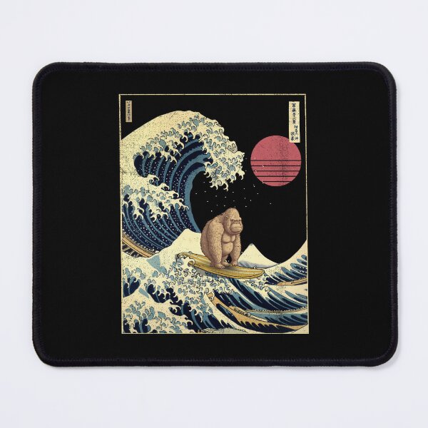 Item preview, Gorilla Kanagawa Japanese Surfing Wave designed and sold by rafaeltto.