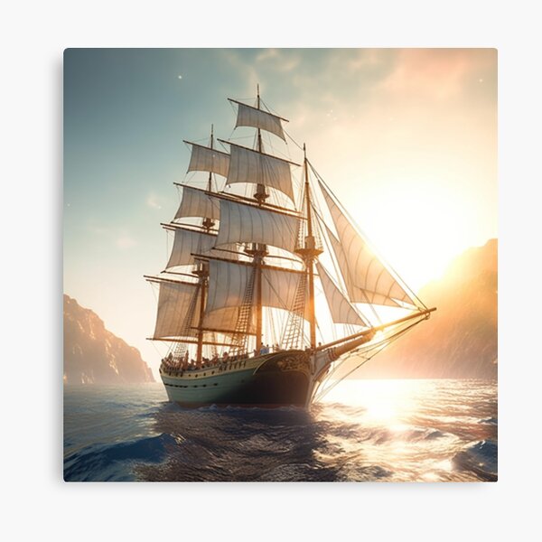 Item preview, Old-Time Schooner: A Beautiful and Nostalgic Print designed and sold by MaisiePumpkin.