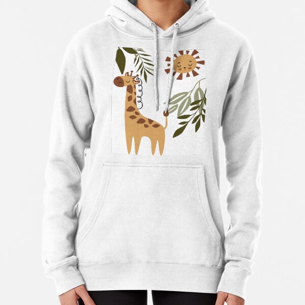 Item preview, Cute Boho Giraffe with Jungle Leaves and Sun designed and sold by tinytotsdesign.