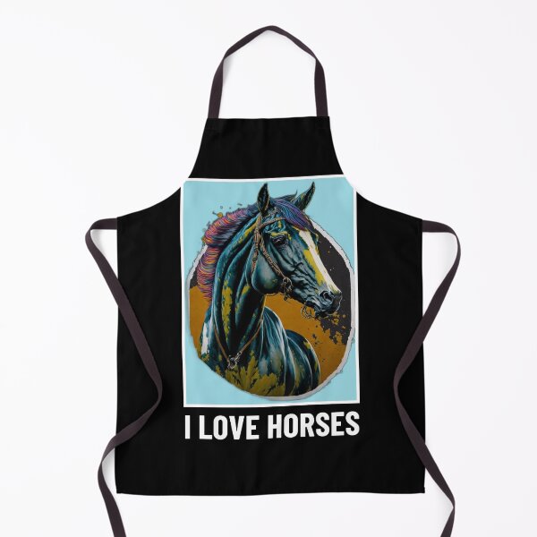 Item preview, I Love Horses! Horse art - Horse Lovers T-shirt designed and sold by Abdalla Hussein.