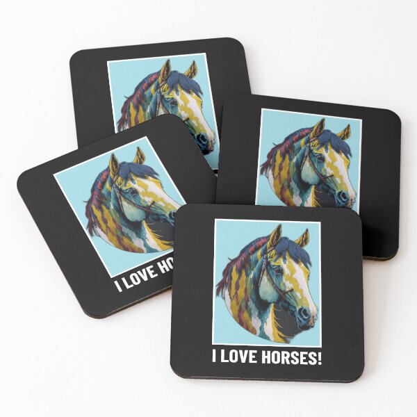 Item preview, I Love Horses! Horse art - Horse Lovers T-shirt designed and sold by Abdalla Hussein.