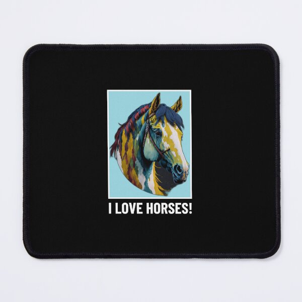 Item preview, I Love Horses! Horse art - Horse Lovers T-shirt designed and sold by Abdalla Hussein.