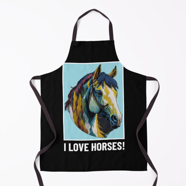 Item preview, I Love Horses! Horse art - Horse Lovers T-shirt designed and sold by Abdalla Hussein.