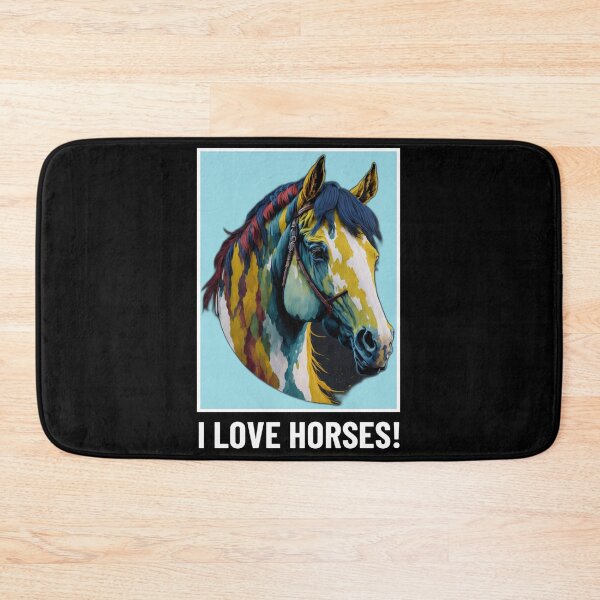 Item preview, I Love Horses! Horse art - Horse Lovers T-shirt designed and sold by Abdalla Hussein.