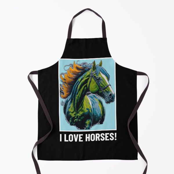Item preview, I Love Horses! Horse art - Horse Lovers T-shirt designed and sold by Abdalla Hussein.