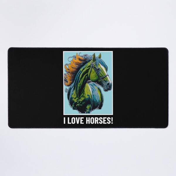 Item preview, I Love Horses! Horse art - Horse Lovers T-shirt designed and sold by Abdalla Hussein.