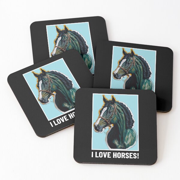 Item preview, I Love Horses! Horse art - Horse Lovers T-shirt designed and sold by Abdalla Hussein.