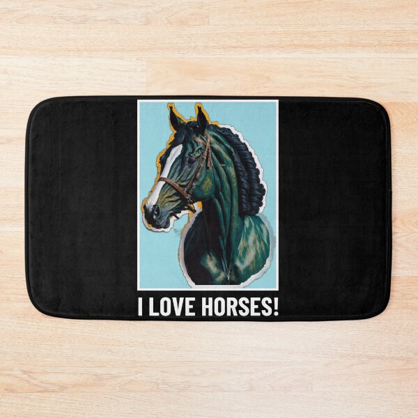 Item preview, I Love Horses! Horse art - Horse Lovers T-shirt designed and sold by Abdalla Hussein.