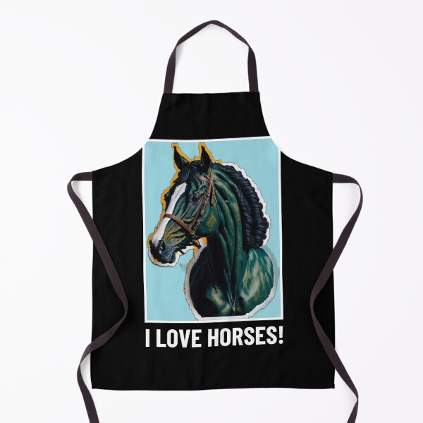 Item preview, I Love Horses! Horse art - Horse Lovers T-shirt designed and sold by Abdalla Hussein.