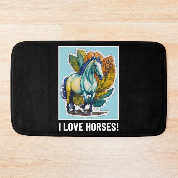 Item preview, I Love Horses! Horse art - Horse Lovers T-shirt designed and sold by Abdalla Hussein.