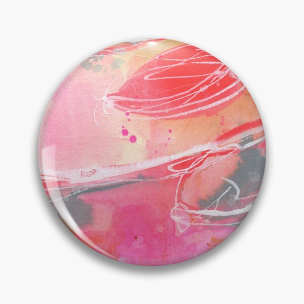 Item preview, Abstract hot pink, coral and yellow painting designed and sold by AnissaF.