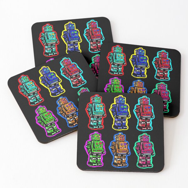 Item preview, Colorful Tin Retro Toy Robots designed and sold by Kristin Frenzel.