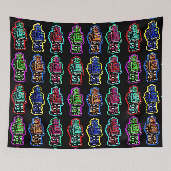 Item preview, Colorful Tin Retro Toy Robots designed and sold by Kristin Frenzel.