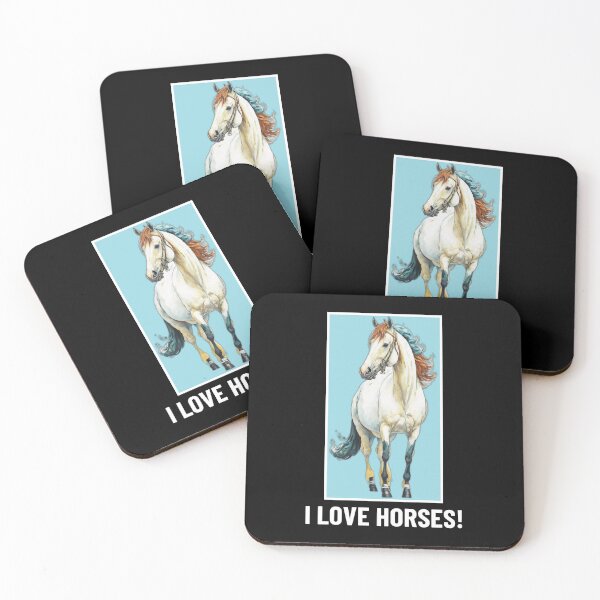 Item preview, I Love Horses! Horse art - Horse Lovers T-shirt designed and sold by Abdalla Hussein.