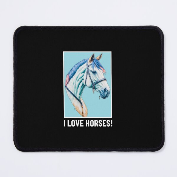 Item preview, I Love Horses! Horse art - Horse Lovers T-shirt designed and sold by Abdalla Hussein.
