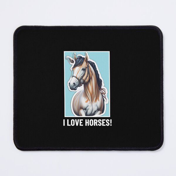 Item preview, I Love Horses! Horse art - Horse Lovers T-shirt designed and sold by Abdalla Hussein.