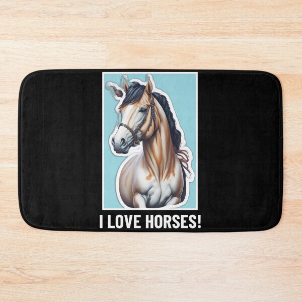 Item preview, I Love Horses! Horse art - Horse Lovers T-shirt designed and sold by Abdalla Hussein.
