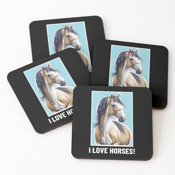 Item preview, I Love Horses! Horse art - Horse Lovers T-shirt designed and sold by Abdalla Hussein.