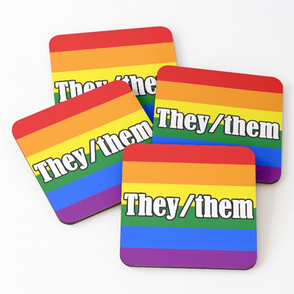 Item preview, They/them Pronoun LGBTQ+ Flag designed and sold by GenericAssShop.