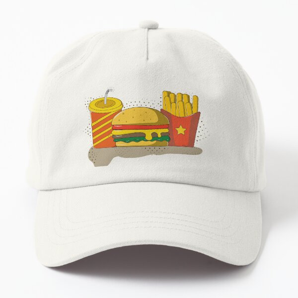 Top Headwear Hamburger Cheeseburger Trucker Hat - Men's Snapback Burger  Food Cap Neon Yellow