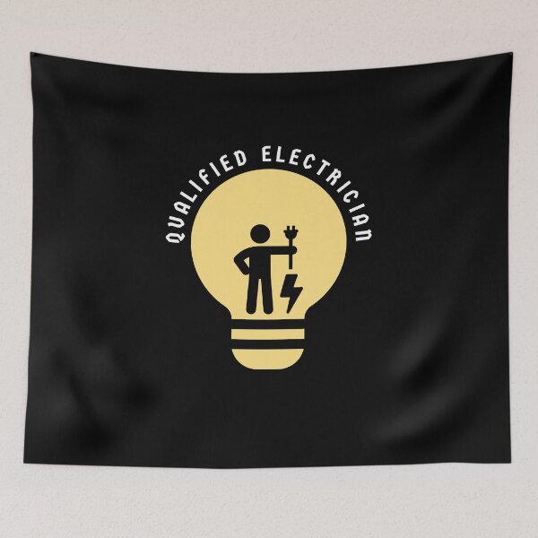 Item preview, Qualified Electrician Lightbulb Plug Spark Wrangler designed and sold by Andy Hilaire.