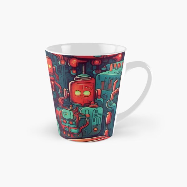 Item preview, Retro Robots - Organic Abstract Art - Original Artwork Pattern designed and sold by ShadedGallery.