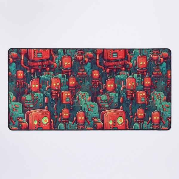 Item preview, Retro Robots - Organic Abstract Art - Original Artwork Pattern designed and sold by ShadedGallery.