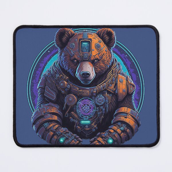Item preview, Cyborg Bear - Steel protector of the stars designed and sold by Minpadesign.