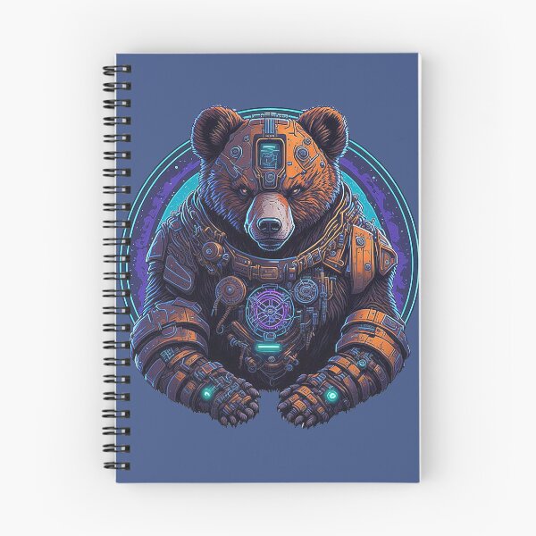 Item preview, Cyborg Bear - Steel protector of the stars designed and sold by Minpadesign.