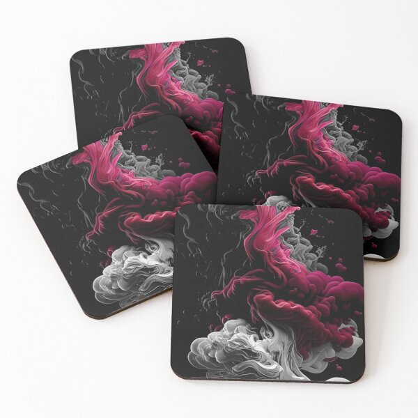 Item preview, red and white smoke colliding designed and sold by Ardit com.