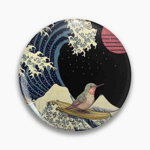 Item preview, Hummingbird Kanagawa Japanese Surfing Wave designed and sold by rafaeltto.