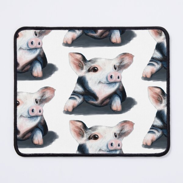 Item preview, Cute Spotted Pig acrylic painting designed and sold by Funsize-Art.