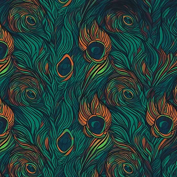 Artwork thumbnail, Peacock Pattern by InfinityPattern