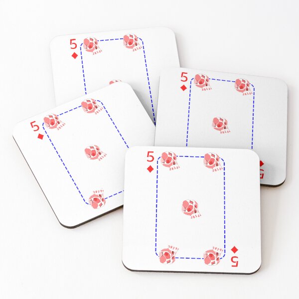 Item preview, 5 of diamonds designed and sold by m-yoga-store.
