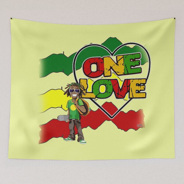 Item preview, ONE LOVE CAACAS RASTA designed and sold by keythxctrs.