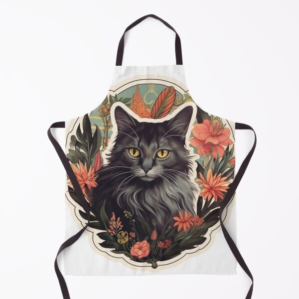 Item preview, Floral Feline Noir designed and sold by amoeckterry.