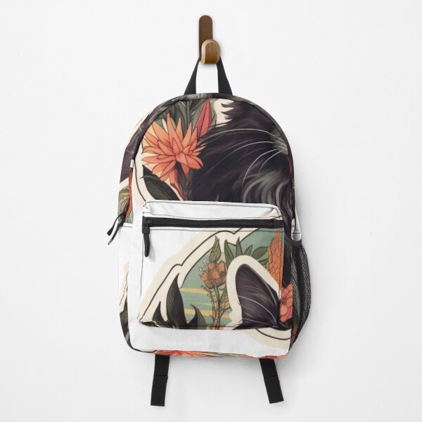 Item preview, Floral Feline Noir designed and sold by amoeckterry.