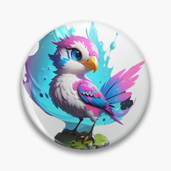 Item preview, Parrot bird pink bird on tree trunk designed and sold by DStudioArt.