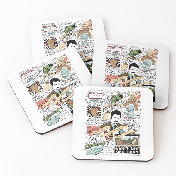 Item preview, Ron Swanson Best Quotes (Colorized) designed and sold by catlashley.