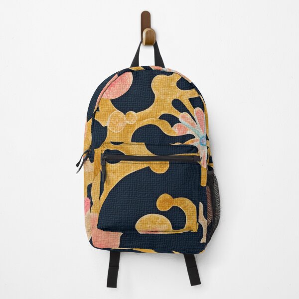 Item preview, Abstract Floral Print w/ Black background designed and sold by bodhivista.
