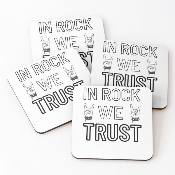 Item preview, In rock we trust, it's our religion! designed and sold by DeluxBee.