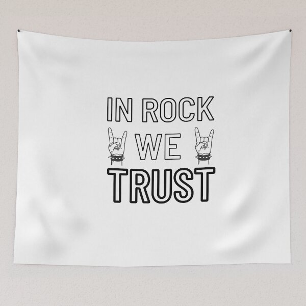 Item preview, In rock we trust, it's our religion! designed and sold by DeluxBee.