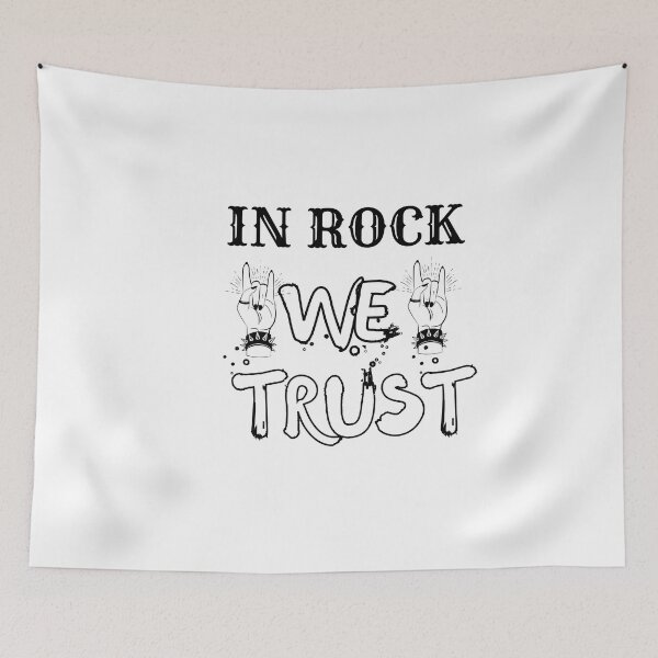 Item preview, In rock we trust, it's our religion! designed and sold by DeluxBee.